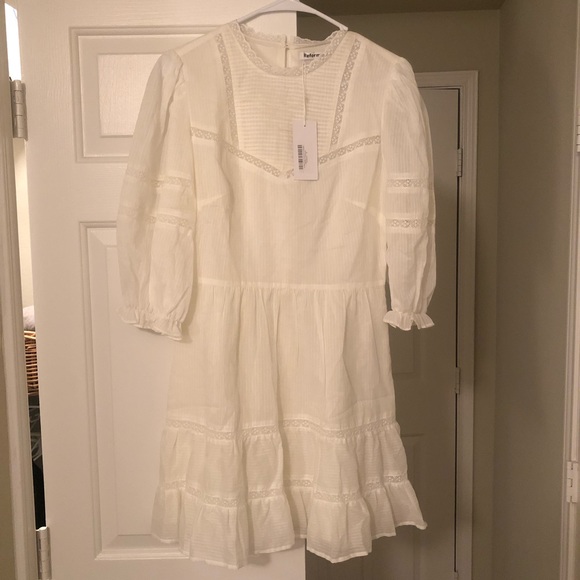 Reformation Miley White Dress Size 6 (brand new with tags) - Picture 6 of 7